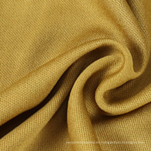 Jersey de color teñido liso 100% Poliéster Interlock Fabric de tejido tejido de punto
